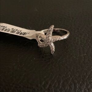 Silver Starfish Ring size 7